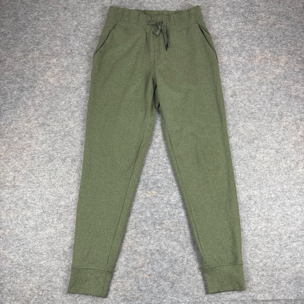 Barbell Apparel Joggers 29" Polyester Stretch Green Womens Medium M